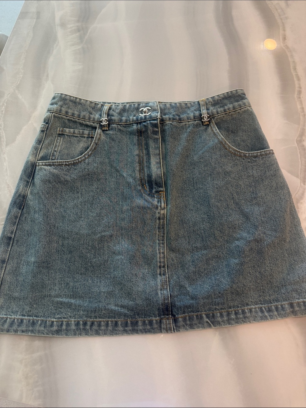 Chanel Jean skirt